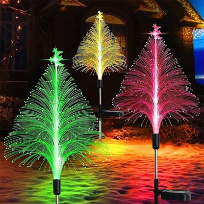 SET 4 Lampi Solare pentru Gradina cu 7 Culori Schimbatoare