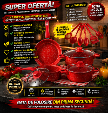 Set Ustensile de Bucătărie 13 Piese
