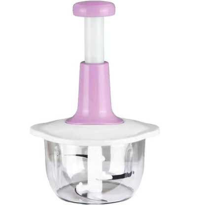 Tocator Manual cu 4 Lame direct Montate Pentru Legume si Carne, 2L