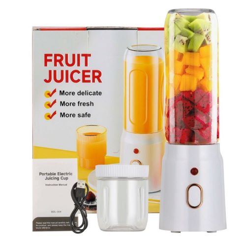 Mini Blender Portabil cu 2 Recipiente ( 450 ml + 250 ml )