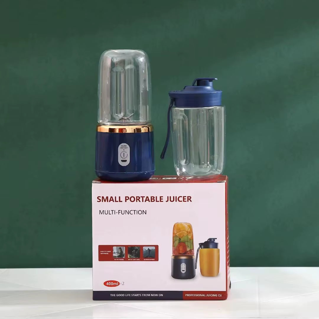 Mini Blender Portabil cu 2 Recipiente 400ml + 400ml