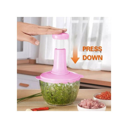 Tocator Manual cu 4 Lame direct Montate Pentru Legume si Carne, 2L