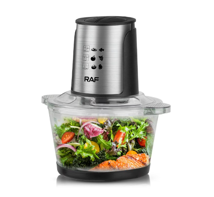 Tocator Electric RAF, Bol Din Inox, 4 Lame, Capacitate 3L, 1000W