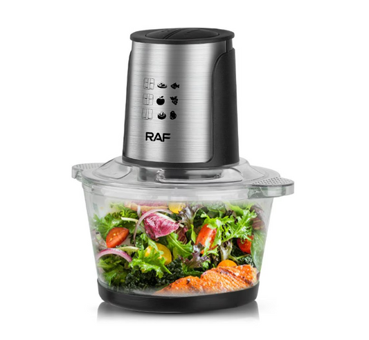 Tocator Electric RAF, Bol Din Inox, 4 Lame, Capacitate 3L, 1000W