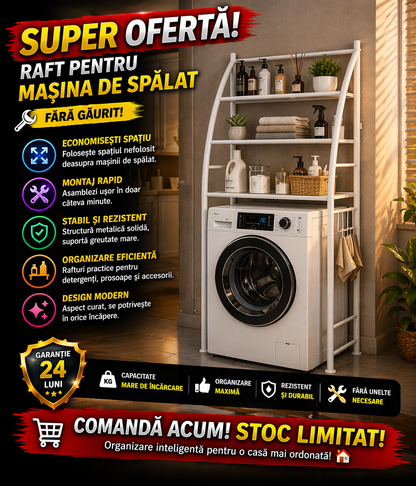 Raft Depozitare pentru Baie - Masina de Spalat