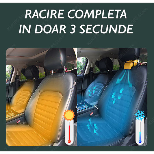 Ventilator Auto pentru Scaun cu 3 viteze, Alimentare Bricheta, Cablu 1.8m
