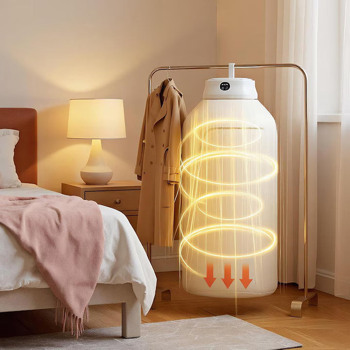 Uscator de Haine Electric, Pliabil, Portabil, Uscare Rapida, Circulatie cu Aer Cald la 360°