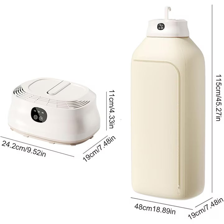 Uscator de Haine Electric, Pliabil, Portabil, Uscare Rapida, Circulatie cu Aer Cald la 360°