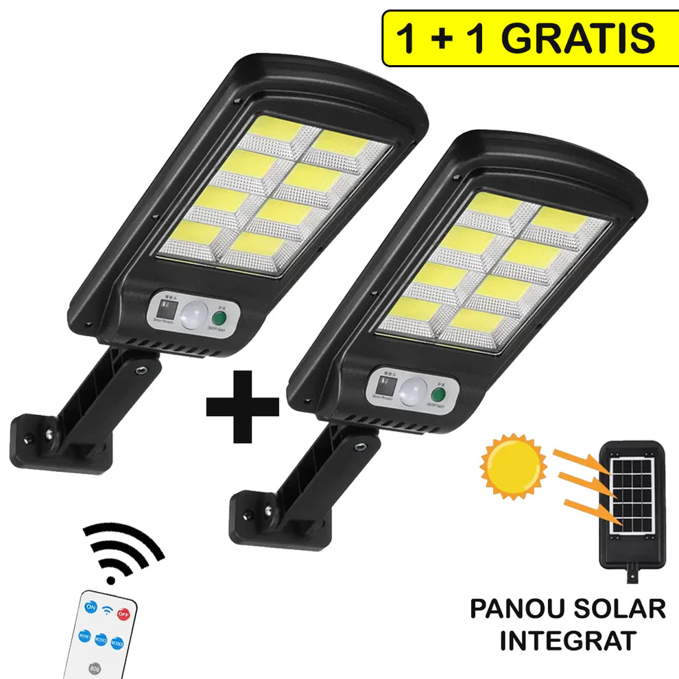 OFERTA 1+1 LAMPI SOLARE 8 CADRANE + TELECOMANDA